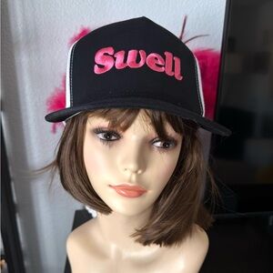 Swell Black and Pink Women's Trucker Cap